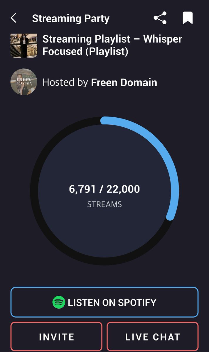 FREENSWORLD's tweet photo. Whisper streaming party  now has surpassed 6,7K 😎 streams 
Those who still did not join... Feel FREEN to come and  be with us ... 
👇🏼👇🏼👇🏼
SPOTIFY - WHISPER FOCUSED PLAYLIST
🔗 https://t.co/kjuYFx77Ly…

👇🏼👇🏼👇🏼
#WhisperWithFreenWeek1
#srchafreen https://t.co/GEcEs3JJrk