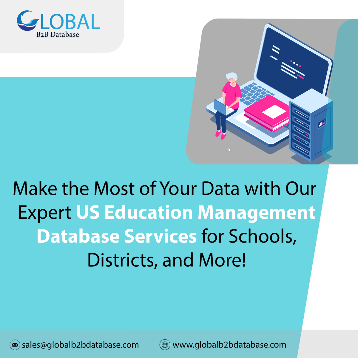 DatabaseB2b's tweet image. Make the Most of Your Data with Our Expert US Education Management Database Services for Schools, Districts, and More!
For more information,globalb2bdatabase.com or contact us at sales@globalb2bdatabase.com
#edtech #educationmanagement #datamanagement  #educationforall