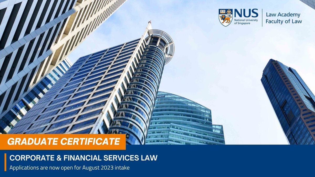 This programme offers a wide selection of modules taught by top corporate and finance law practitioners and academics in the faculty & from around the world. More details are available at nus.edu/3SW6akd. SSG funding available for selected modules. Apply Now!