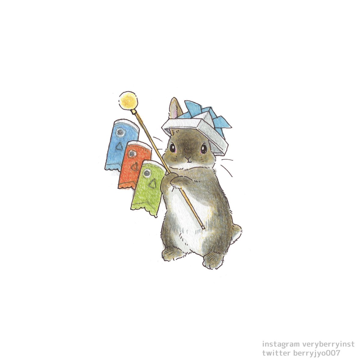 「#端午の節句   これ  むむの鯉のぼり〜」|VeryBerry うさぎ星さん4/8-9出展のイラスト