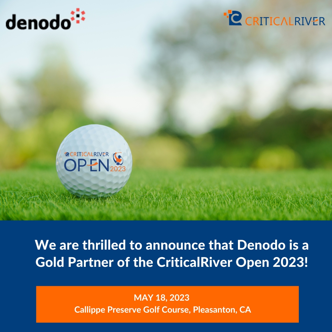 Thrilled to share that data management leader, @denodo, has joined us as a Gold Partner for CriticalRiver Open 2023, the highly anticipated golf tournament of the year. Denodo’s support will help us make this year's event truly memorable.  #GivingBackThroughGolf #GolfingForACause