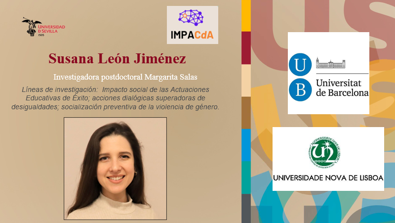 IMPACdA's tweet photo. Susana León, además de pertenecer a la Universitat de Barcelona, colabora con la Universidade Nova de Lisboa 👏
Al igual que Adriana, es especialista en las desigualdades y sus acciones para paliarlas. 
Tw.: @ LeonJSusana https://t.co/VE1G64hmeL