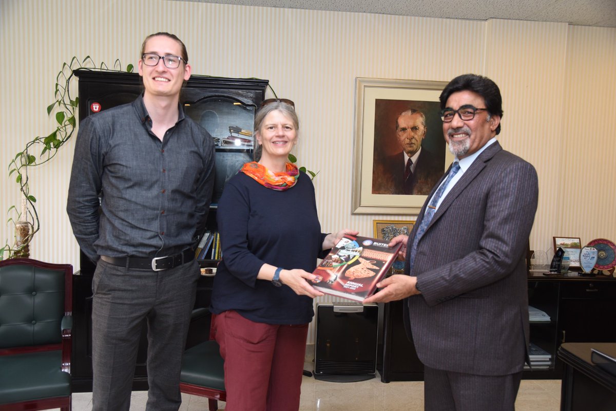 buitemslive's tweet photo. Ms. Baerbel Schwaiger, S4M Program Director, GIZ Head Quarter, Germany, and officials from BRSP, Quetta visited BUITEMS on May 04, 2023. GIZ funded the installation of Decentralized Wastewater Treatment Systems (DEWATS) at BUITEMS. 
#GIZ #Germany #BRSP #DEWATS https://t.co/Z13Roagrvp