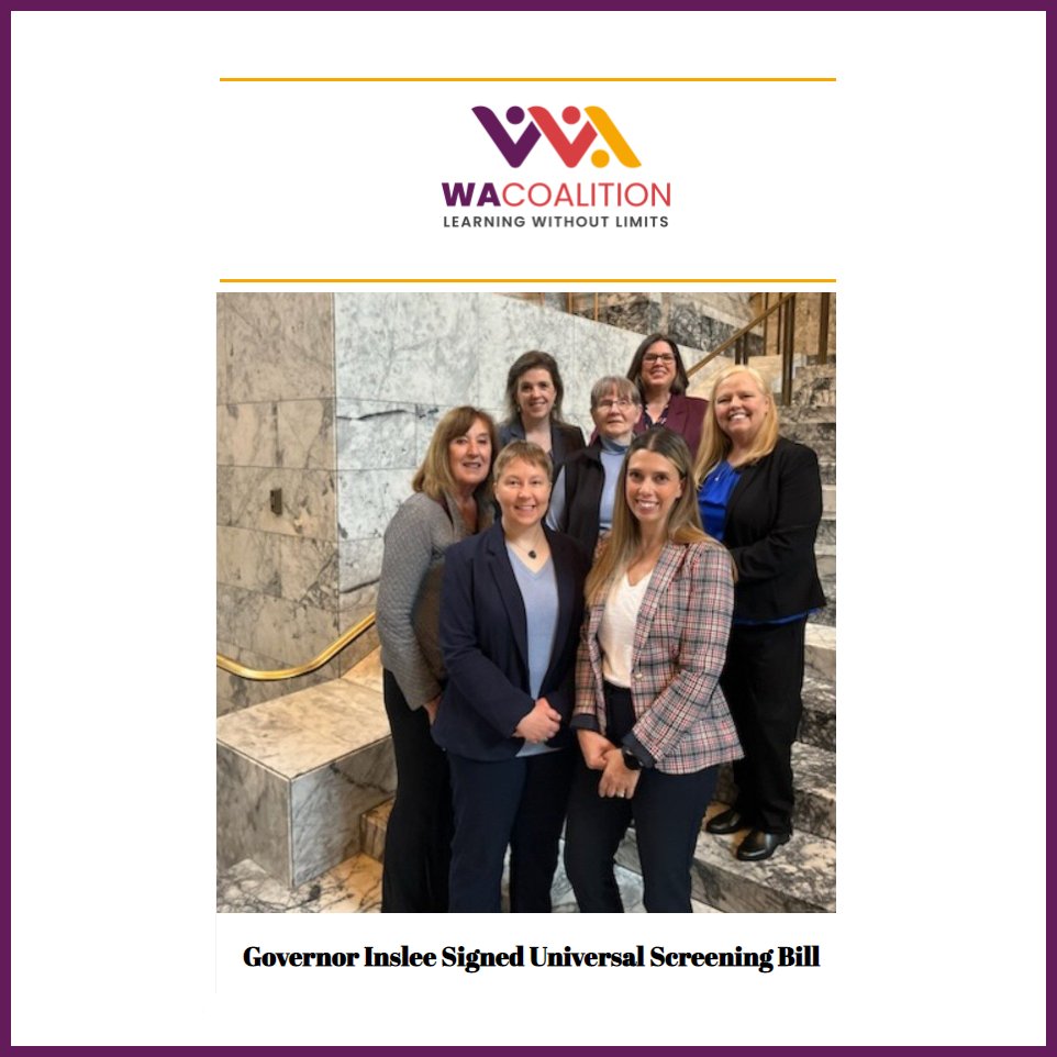 * BIG WIN IN WASHINGTON! * Starting in the 2023-24 school year all schools in Washington state will begin screening elementary students for Highly Capable services to ensure equitable identification and access. #UniversalScreening #TheGWord

Release: 👉 wacoalition.com/press-room/