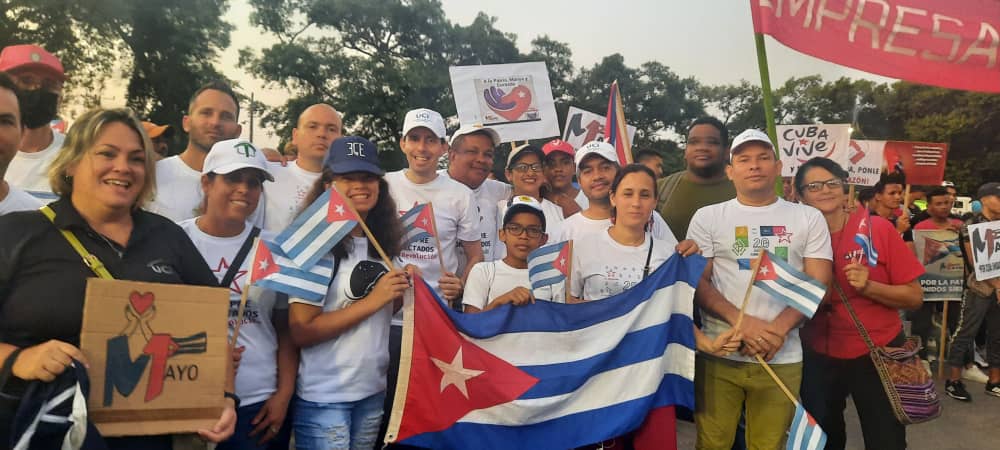 La <a href="/universidad_uci/">Universidad de las Ciencias Informáticas</a> presente en acto del #1deMayo en #LaLisa,  junto al pueblo de #Cuba siempre brindando #ALaPatriaManosYCorazón