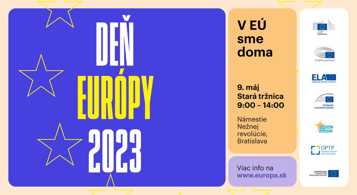 #EULabourauthority bude na Vás čakať s rôznymi zaujímavými aktivitami pri svojom infostánku! 🇸🇰

#EULabourauthority will be waiting for you with various interesting activities by their stand! 🇸🇰

facebook.com/events/2405916…
#EuropeDay #EULabourauthority #EUAgencies #UnitedInPeace