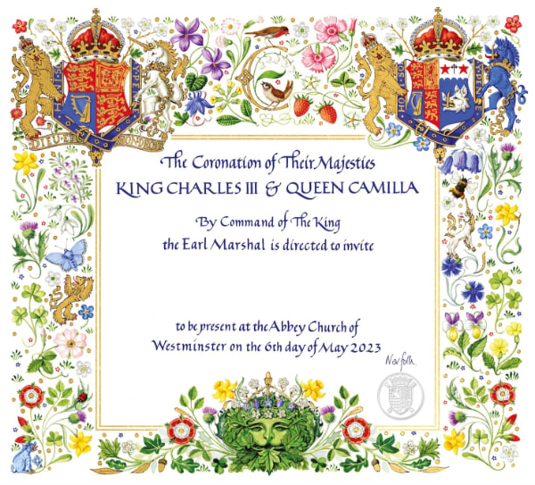 CUBotanicGarden's tweet photo. In celebration of the #Coronation 👑 of King Charles III this weekend we’ve been inspired by the beautiful botanically themed Coronation invitation. Here are some of the plants that feature in it and visitors can also enjoy here as part of our #LivingCollection. https://t.co/Zzv775aGRl