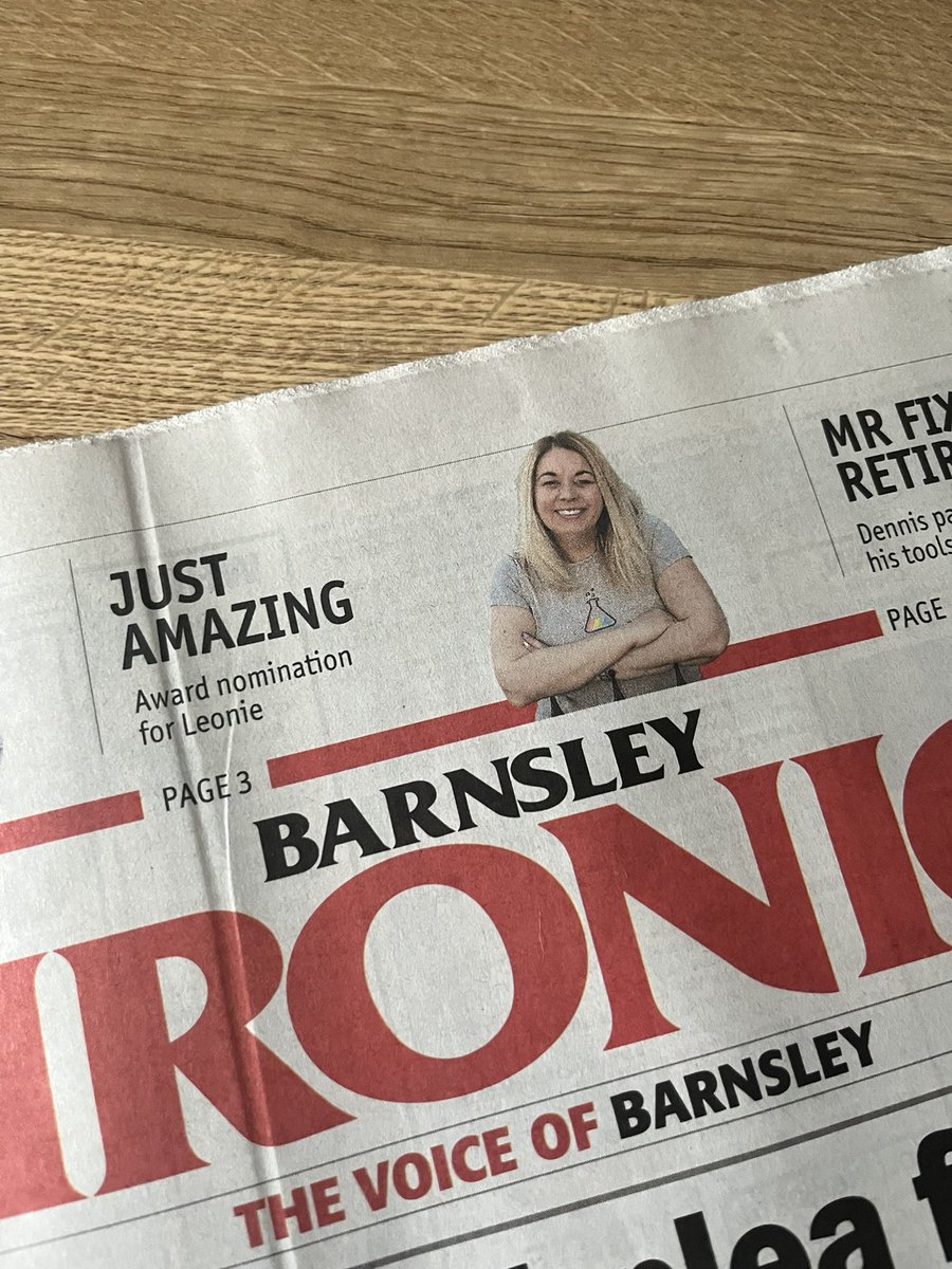 Amaze_Lab's tweet photo. Check us out in this week’s @ChronOnline 
Thanks so much for the feature!

#whatson4kidsawards🙌🏻🥳
Leonie is nominated for “North England Most loved activity leader or business manager” wow! 
She needs your vote so please do vote for her via this link: https://t.co/GLf5wxA6me https://t.co/uLoUPq7OoB