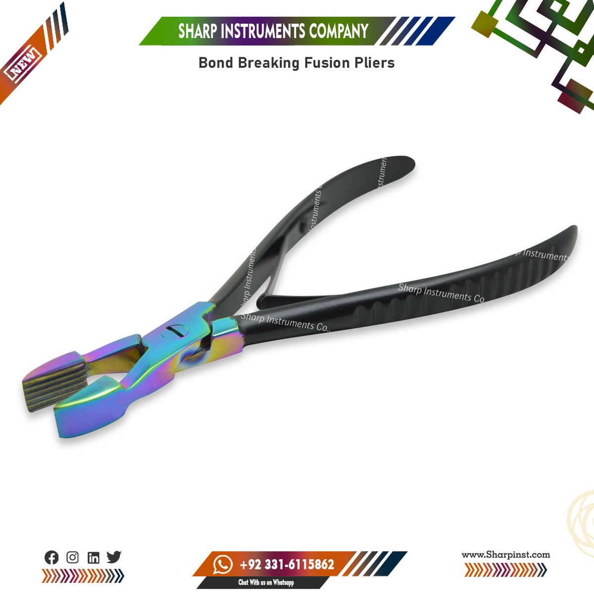 HairKits's tweet image. Fusion Bond Removal Pliers | For Crushing &amp;amp; Removal Of Keratin Bonds.
These ergonomically designed fusion extensions removal pincers are used to break apart and remove keratin fusion bonds from natural hair.
#sharpinst #hairextensions #fusion #pincers #bondbreaking #cosmoprof2023
