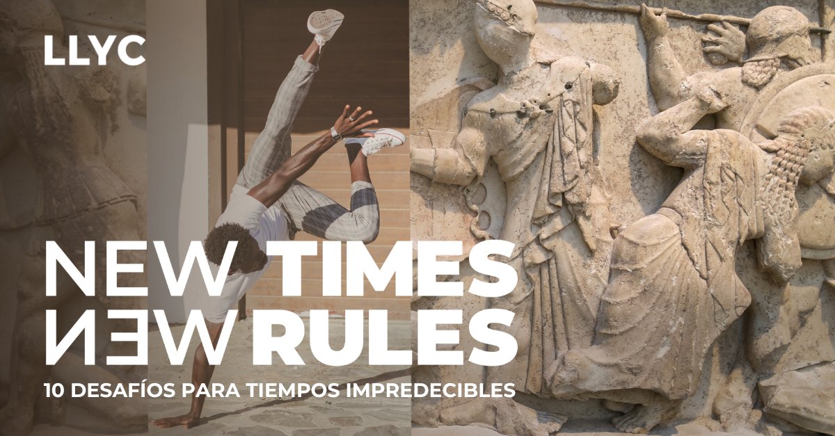 LLYC_Global's tweet photo. Ante este contexto global #impredecible y una sociedad #polarizada, ¿a qué retos se enfrentan las empresas para poder seguir creciendo y generar valor? Entra en #NewTimesNewRules y conoce las soluciones que hemos preparado para tu compañía. Más aquí 🔗https://t.co/c6IluqnZIO https://t.co/oUmsizuuXi