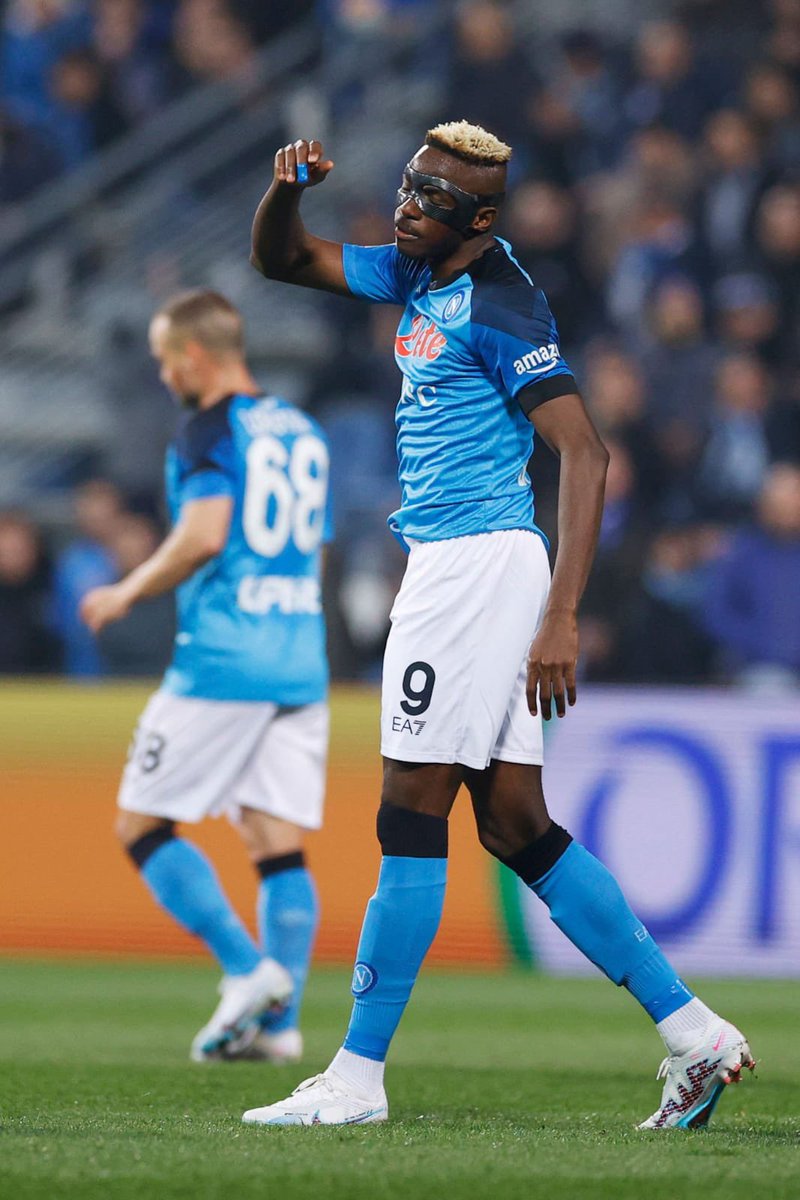 spotyunlimited's tweet photo. Congratulations to Napoli.
Congratulations to the next African Footballer of the Year. 
Congratulations to the next World Footballer of the Year. @victorosimhen9 
@sscnapoli

#Napoli #napolicampioneditalia #Champions #Nigeria #caf #UdineseNapoli #EPL https://t.co/j7il82C28W