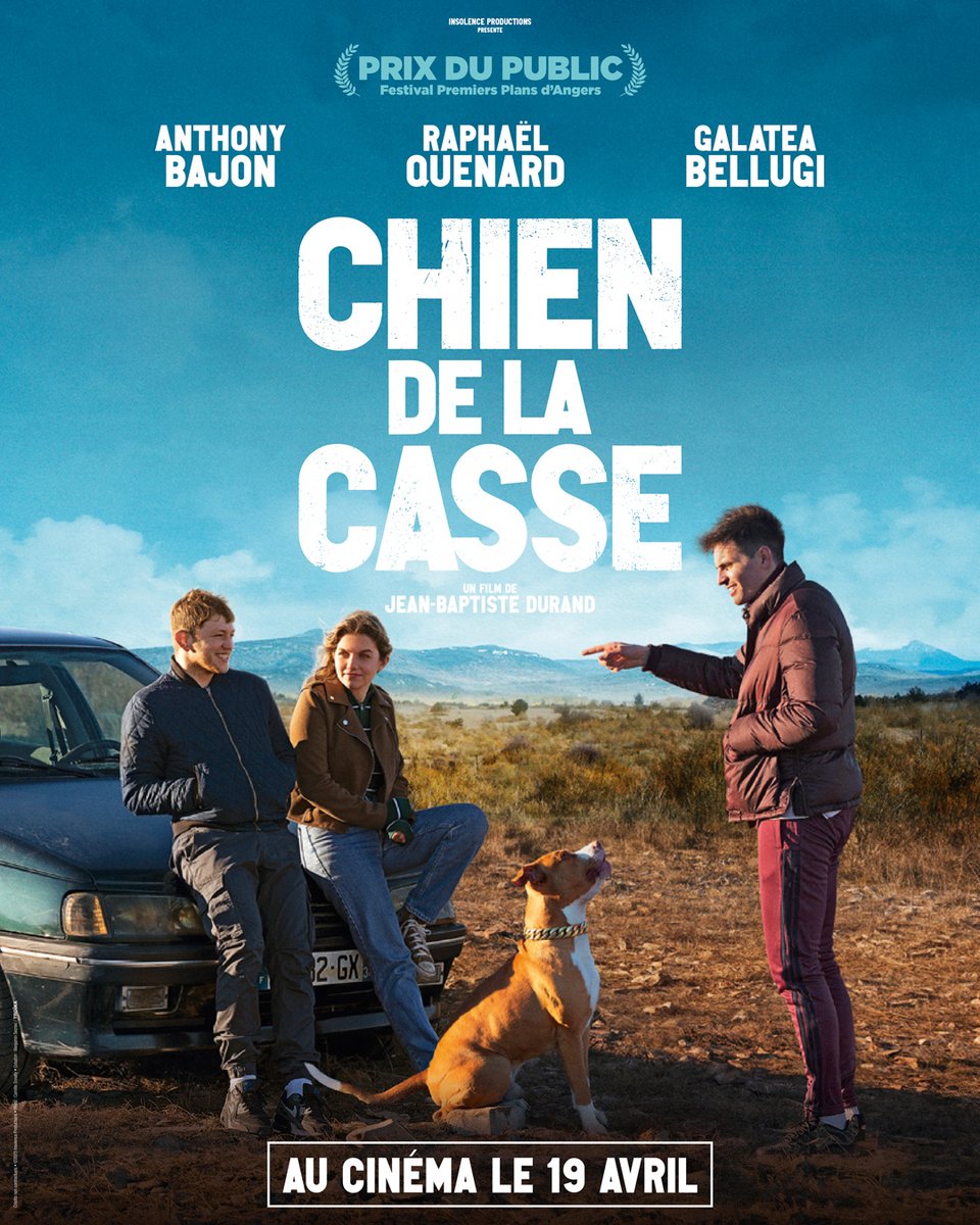 🎟️ Découvrez "Chien de la casse", le premier long métrage de Jean-Baptiste Durand avec Anthony Bajon, Raphaël Quenard, Galatea Bellugi ! 
🔊Disponible en #audiodescription dans les salles équipées. 🎧
facebook.com/photo/?fbid=23…
instagram.com/p/Cr2qX2DtPTo/