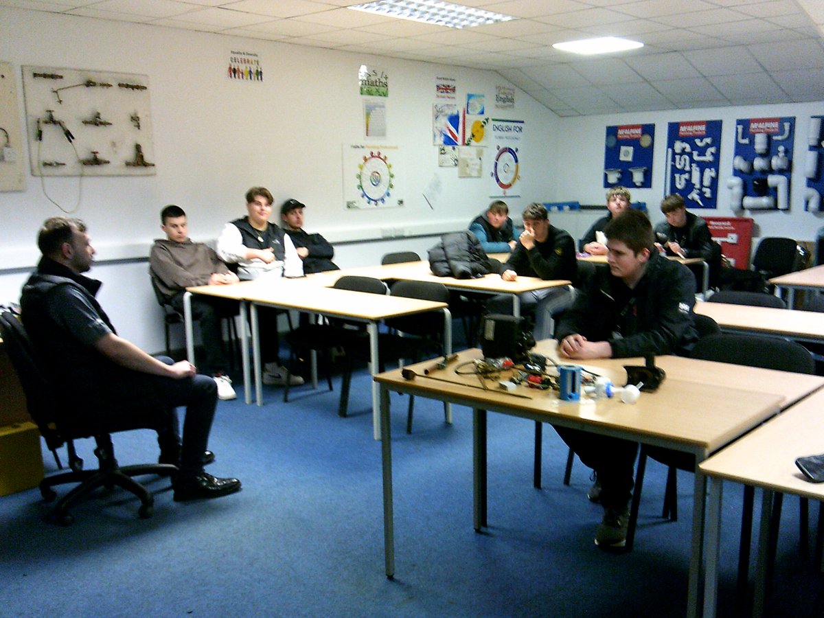 This week WILO visited our Levels 2 &amp; 3 #Plumbing learners. They brought a van that is specially kitted out to demonstrate how a pump in a heating systems works.