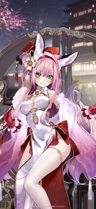 花月ちゃんですね!!! いつもの笑顔も大好きだけど、このちょっとドヤッてしたお顔とかも大好き!あとぐるぐる目〜 何を着ててもどんなお顔しててもかわいい〜〜〜〜〜〜〜〜〜〜〜!!!!!!!!!!!  #アズレン顔のいい女バトル