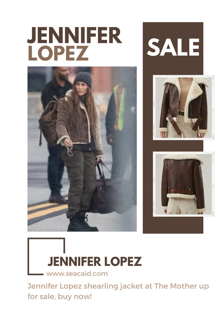 seacaid's tweet image. Get Jennifer Lopez's Trendy Shearling Jacket from "The Mother" at SEACAID

seacaid.com/product/jennif…

#JenniferLopez #themother #shearlingjacket #womensfashion #fashioninspiration #seacaid #ShopSEACAID #onlineshopping #trendy #cozy #Fashionable #wardrobeessential #moviefashion