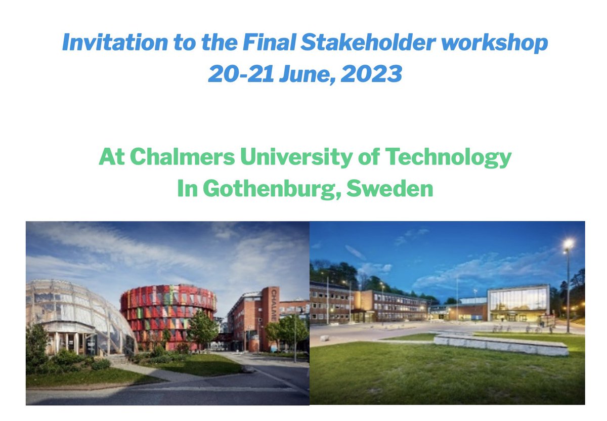 Time flies! Cannot believe it'll be the final event in <a href="/EuShape/">SHAPE-IT</a>. Happy but also emotional.
Below is the invitation to the stakeholder workshop at the final event in #Gothenburg, Sweden. It’s open &amp; free for #registration.
Do check it out!
Programme:
shape-it.eu/final-stakehol…