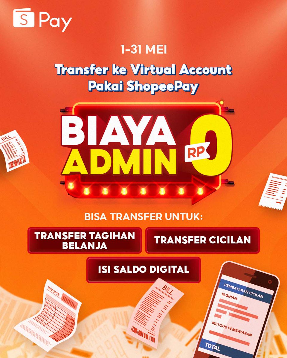 ShopeePay_ID's tweet photo. Transfer Virtual Account sekarang super praktis &amp; hemat pakai ShopeePay !  Udah cobain fitur ini belum? Yuk, cobain sekarang Transfer Virtual Account pakai ShopeePay krn GRATIS BIAYA ADMIN loh🧡

Upgrade ShopeePay Plus dulu ya untuk nikmatin fitur ini😜 #TransferShopeePayGratis https://t.co/rlbXcWEHCu