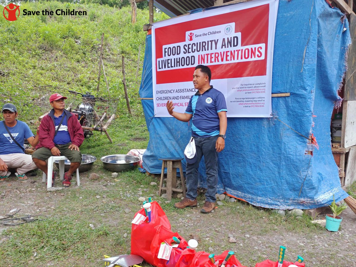 SaveChildrenPH's tweet photo. Save the Children supports the recovery of families affected by #PaengPH in Maguindanao by helping them rebuild their livelihood. In partnership with Kadtabanga Foundation, distributed various items to strengthen food security and source of livelihood to affected families. https://t.co/E3dHMIbSJn
