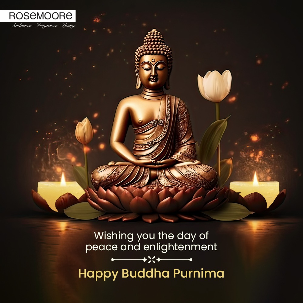 rosemoore_india's tweet photo. May Lord Buddha guide you on the path of enlightenment and peace.
Team Rosemoore
.
.
.
.
#rosemoore #rosemoorehomefragrances #homefragrance #homedecor #buddha #buddhapurnima https://t.co/e9FbMwEebQ
