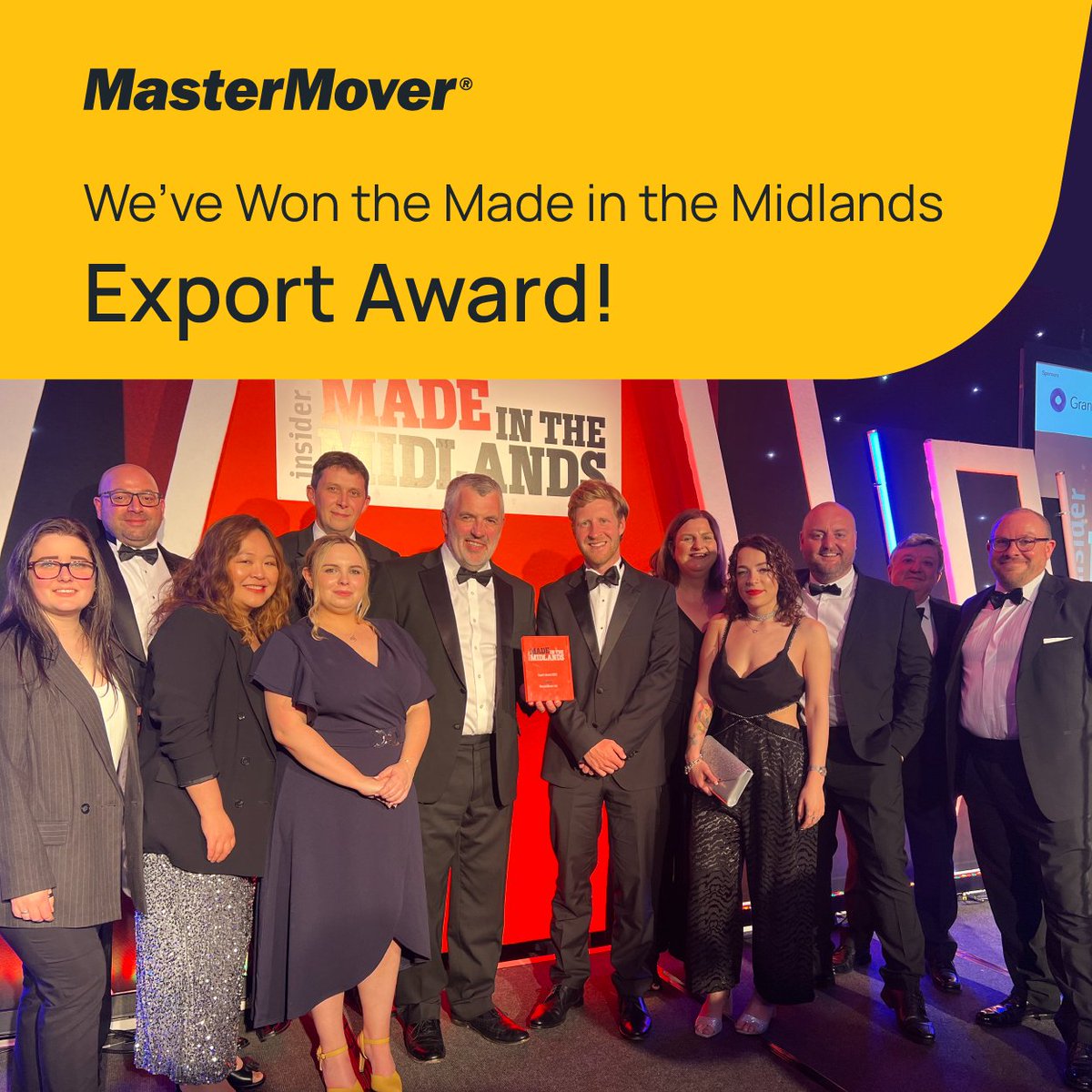 electrictugs's tweet photo. We’re delighted to share that last night we won the Made in the Midlands Export Award!
We now go through to the national awards to represent the Midlands region in June! A huge well done to our team! 👏👏
#UKMfg #MadeinMids #Ukmanufacturing @insidereastmids https://t.co/DO3wdzKQwJ