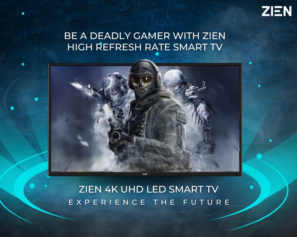 Step up your gaming experience with Zien TV's high refresh rate 🔥🎮

Feel the action in every frame with smooth and seamless visuals! 😎📺

#GamingExperience #ZienTV #HighRefreshRate #SmoothVisuals #SeamlessGaming #ExperiencetheFuture