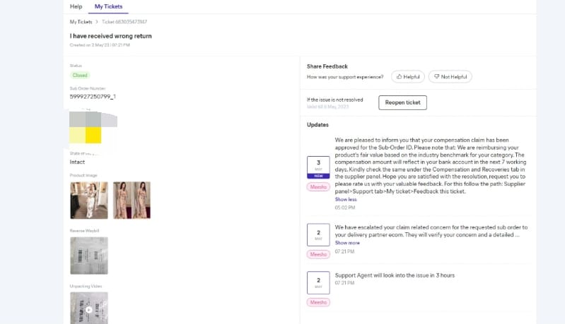 ASTYLOR175986's tweet image. Hey @Meesho_Official, why is my claim showing as rejected even though the @meesho_support  confirmed that it was accepted?
This is the 3rd time I'm facing this issue.
 I need my issue resolved ASAP! #CustomerService #ClaimIssues #Meesho #MeeshoFraud 

@PMOIndia @ani_digital