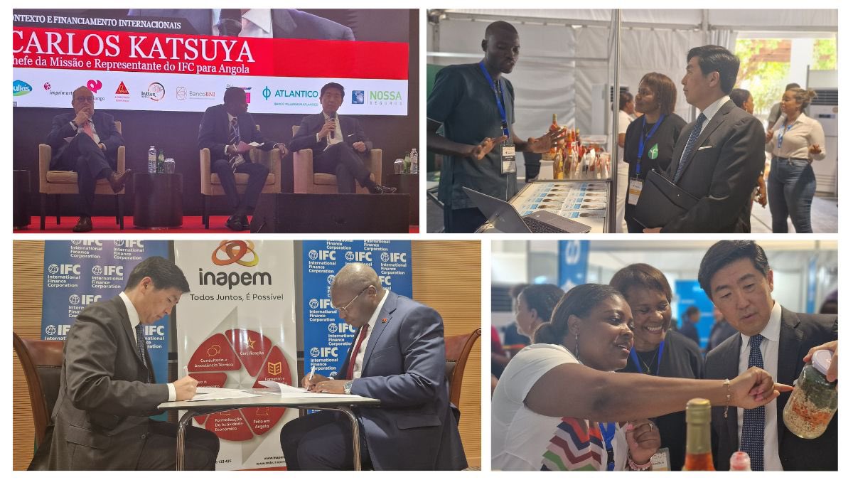 catkatsuya01's tweet photo. #IFC reached important goals for our mission in #Angola last week. We took part in the Angola Economic Outlook, joined forces with #AceleraAngola to launch the Growth Lab and signed a partnership with #INAPEM to boost their ability to help startups and expand their programs. https://t.co/0d23G2uI09