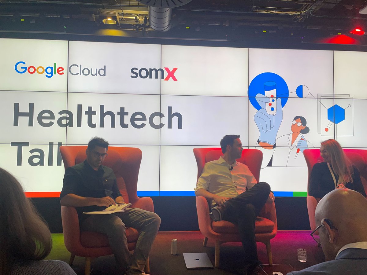 ts_hsg's tweet photo. Yet another great panel talk hosted by @somXhealthtech @GoogleCloudTech on #AI in #healthcare #tech 🚀 Great insights from the likes of @HumaForHealth and @OxfordHeartbeat.   Common themes, data access challenge and gaining trust from clinicians... 👀 https://t.co/tZgDeaBQvw