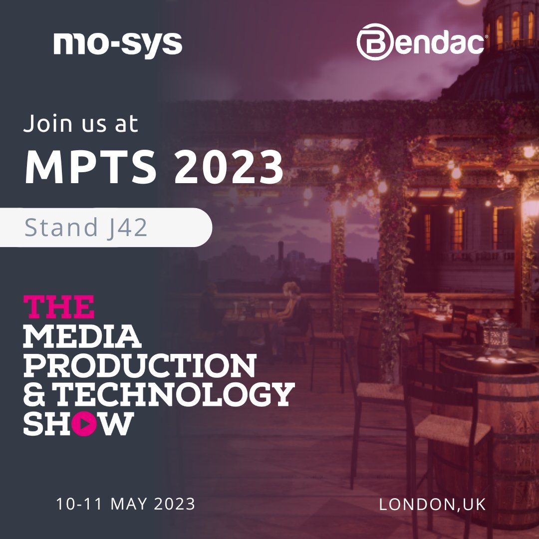 mo_sysLab's tweet photo. Discover Mo-Sys' newest #virtualproduction #cameratracking solution to-date, #StarTrackerMax at @mediaprodshow ! We'll also be showing a demonstration of #CinematicXRFocus with @BENDAC_Group 's latest #LED technology on stand J42. Find out more: https://t.co/UYerKMAnaw #MPTS2023 https://t.co/r9poI5pQ4H