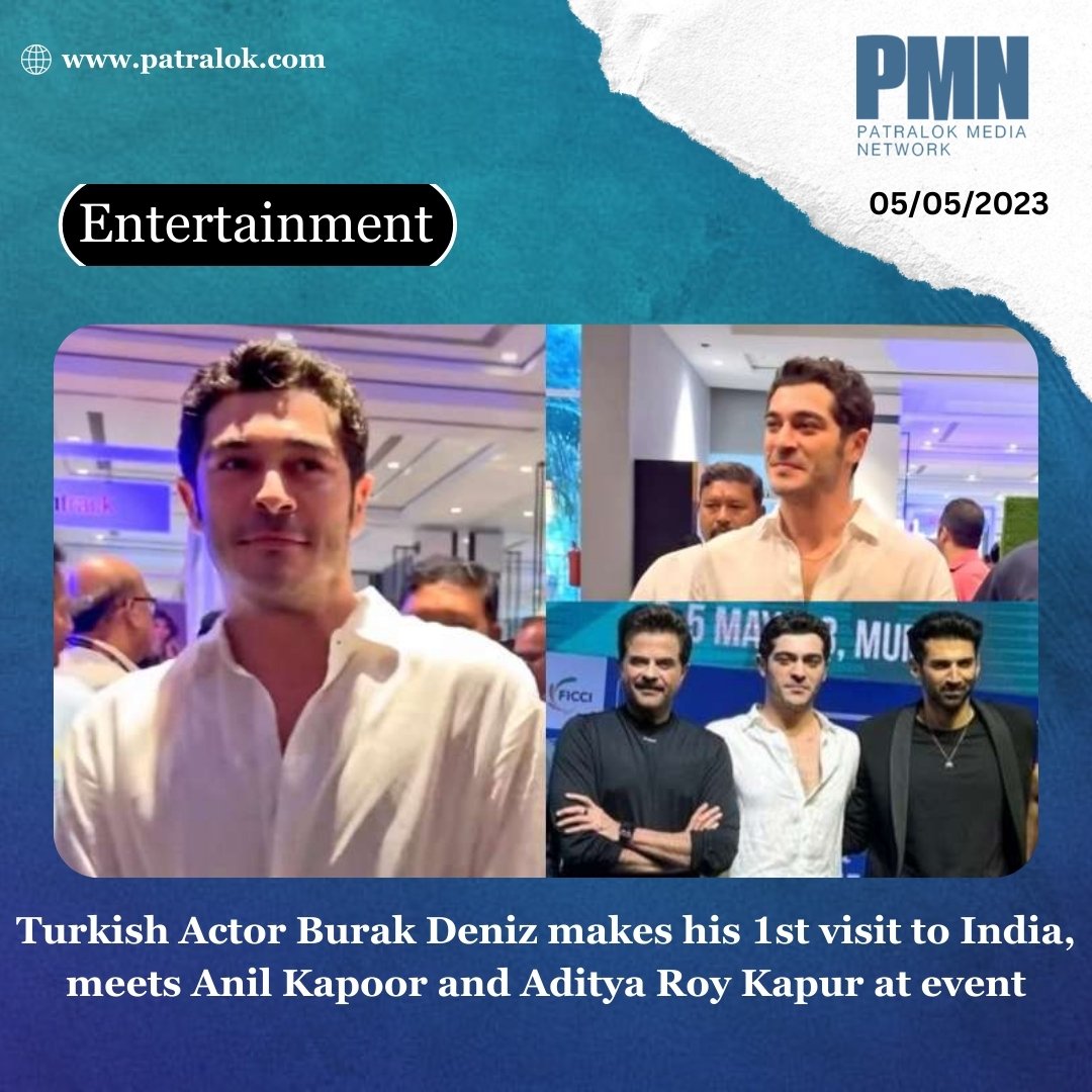 Popular Turkish Actor Burak Deniz made his 1st visit to India. He was seen sharing the stage with Bollywood actors Anil Kapoor and Aditya Roy Kapur at the FICCI FRAMES event. A video of him greeting and meeting the two was shared online. 

#BurakDeniz #FICCIFrames #Bollywood
