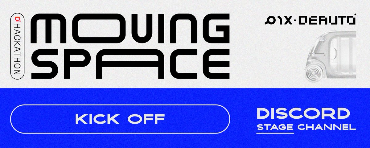 Kick-off TODAY - May 5th 1PM (UTC)
The #MovingSpaceHackathon is officially starting, don't miss out on the kick-off to know more about it and other participants!
discord.gg/pGqSECUt?event…