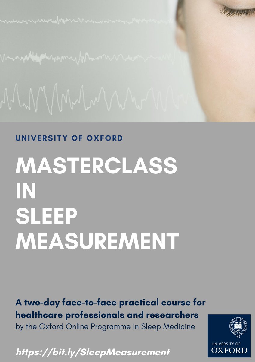 ESSTSleepTechs's tweet image. Upcoming sleep course in Oxford, UK