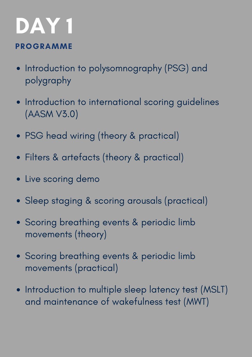ESSTSleepTechs's tweet image. Upcoming sleep course in Oxford, UK