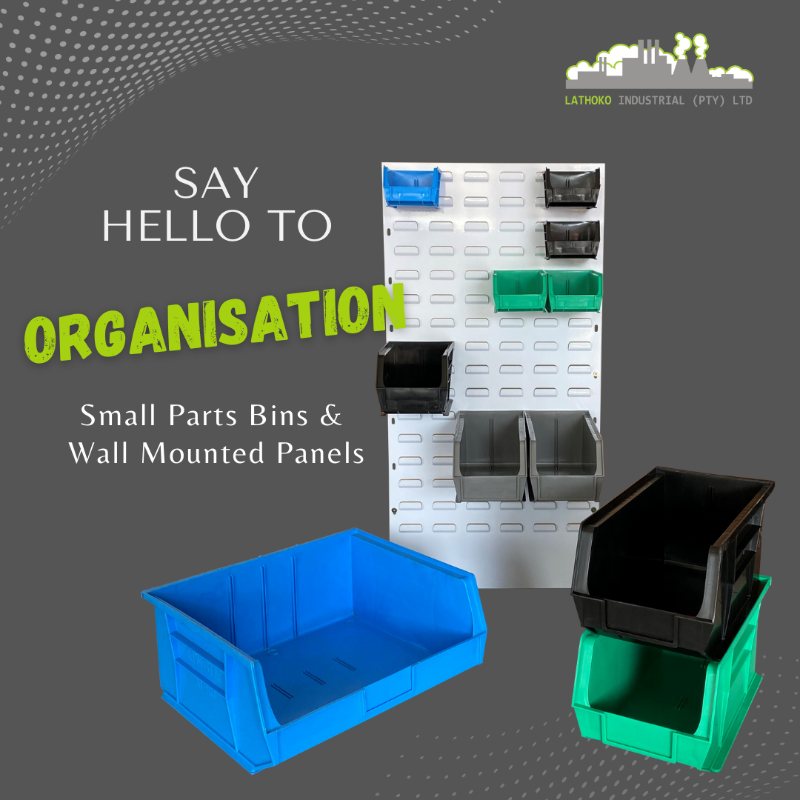 LathokoI's tweet photo. Organizing your workspace just got easier! Our panels come in various sizes, &amp; they're perfect for wall-mounting our tough, impact-resistant storage bins. Choose from 7 sizes &amp; colours.
#binstorage #organisation #WorkplaceSolutions  #storagebins #organisationmadeeasy