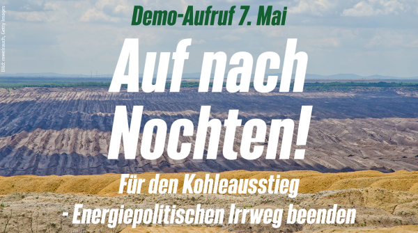 "Die CDU klammert sich verzweifelt an die Zahl 2038 und gefährdet mit diesem energiepolitischen Irrweg den Wohlstand und die Wettbewerbsfähigkeit dieses Landes." <a href="/MarieMueser/">Marie Müser</a>
👉Ein breites Bündnis mobilisiert am 7.5. zum #TagebauNochten, um für den Kohleausstieg zu demonstrieren.