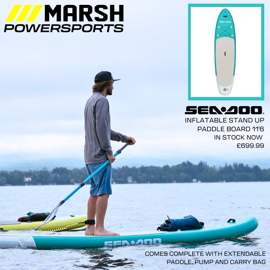 SEA-DOO Paddle Board in stock
Make sure you're ready for the summer, we have a wide range of watersports accessories & clothing in stock
As well as a wide range of personal watercrafts!

#marshpowersports #seadoo #paddleboard #watersports #personalwatercraft #jetski