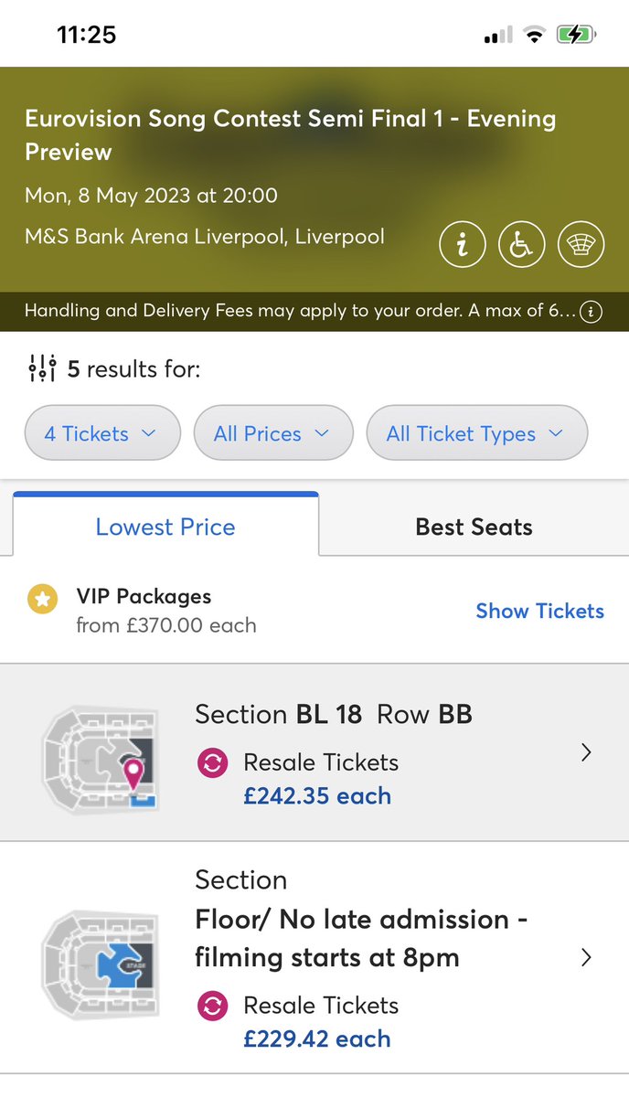 I’ve just had to put 4 seated tickets and 2 floor standing tickets on sale onthe Ticketmaster app. Unable to go now, if anyone is interested?