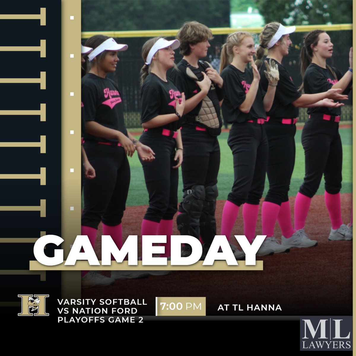 TLH_Updates's tweet photo. TL Hanna softball will host Nation Ford tonight in an elimination game in the AAAAA Softball Playoffs. Hanna and Nation Ford met last season in an elimination game with Nation Ford picking up the close win. The Yellow Jackets need your support tonight at 7! @tlhanna_ad https://t.co/xoPxgGD48F