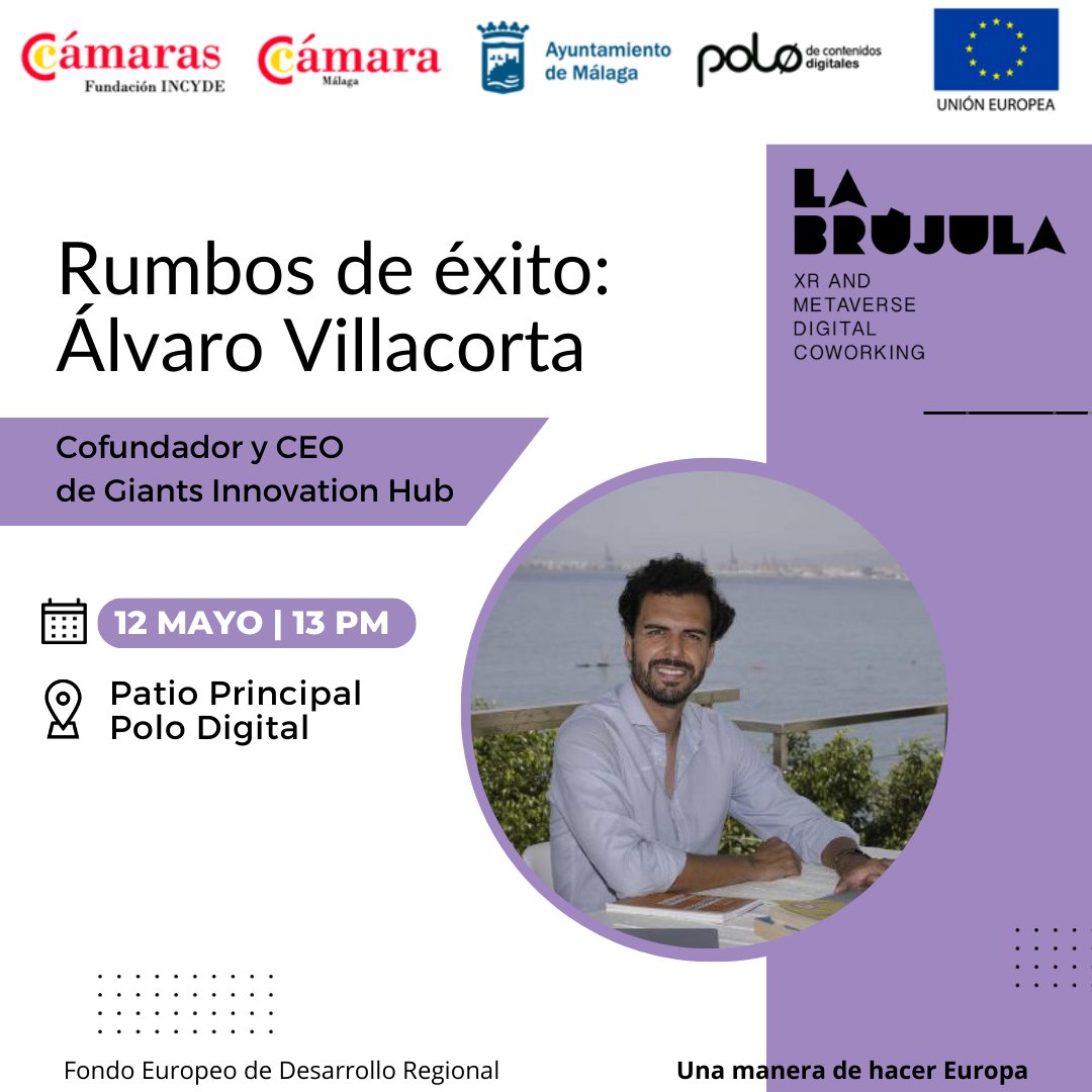 🚀¡Rumbos de éxito! Esta vez nuestro invitado es @AlvaroVillacort , socio director de Giants Venture Capital, que invierte en Web3 y Gaming. Es cofundador y #CEO de <a href="/GiantsInnovHub/">Giants Innovation Hub</a>. Nos contará su trayectoria como #emprendedor y cómo descubrió #Bitcoin y #Ethereum en 2016.