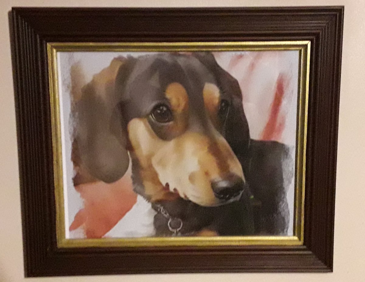 A new picture of me has appeared on the wall.