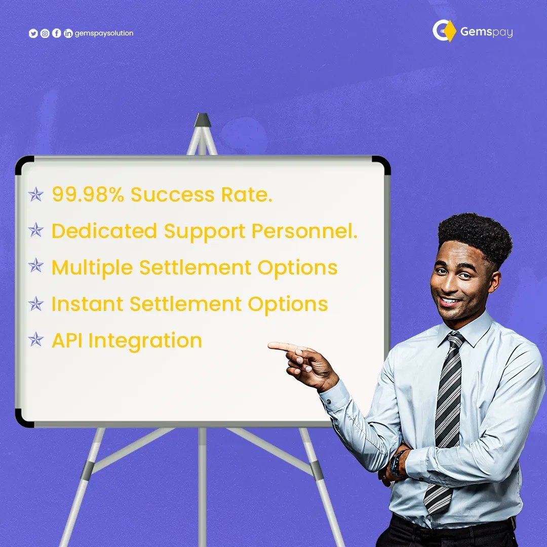 gemspaysolution's tweet image. Gemspay offers a comprehensive payment collection and disbursement service, with a range of features and benefits to streamline the payment process for businesses. We hope you are convinced and not confused to try Gemspay today and discover a new way to pay!

#Gemspay #payment
