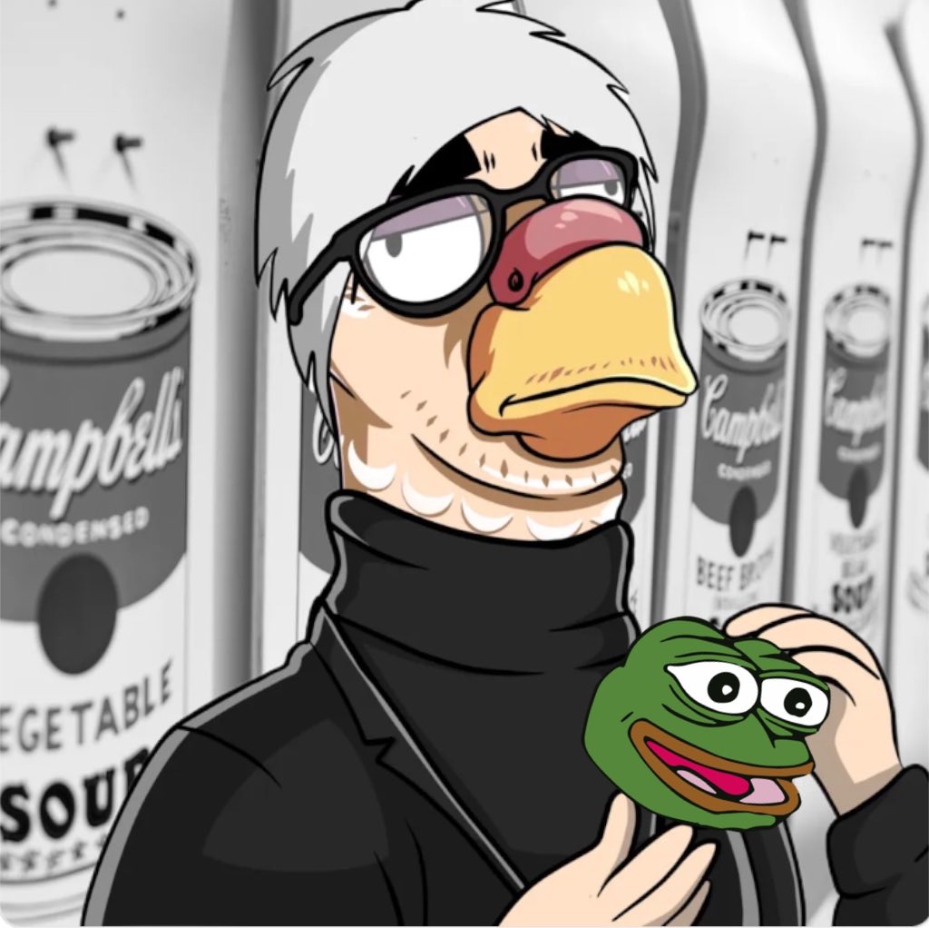 FrankieLoTV's tweet photo. How much $pepe would a person pay a pigeon for a picture of a pigeon holding $pepe!? πΈ β¦@pigeonsofny_nftβ©
#PoNY #Pepe #GN #StonedThought https://t.co/4j0MLQueLd