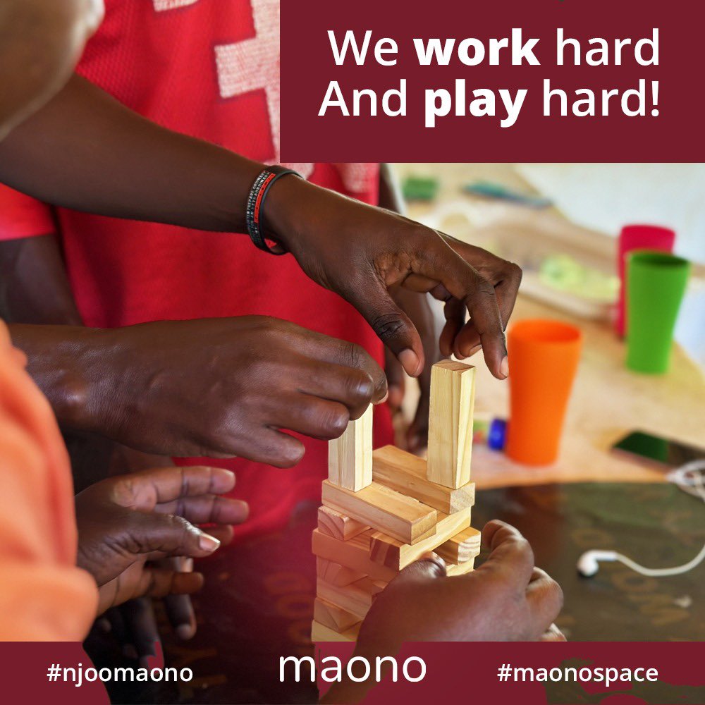 Playing hard is easy when you love what you do, ama vipi? 

At Maono, we're passionate about our work and our fun 😉!

#NjooMaono #Maonospace