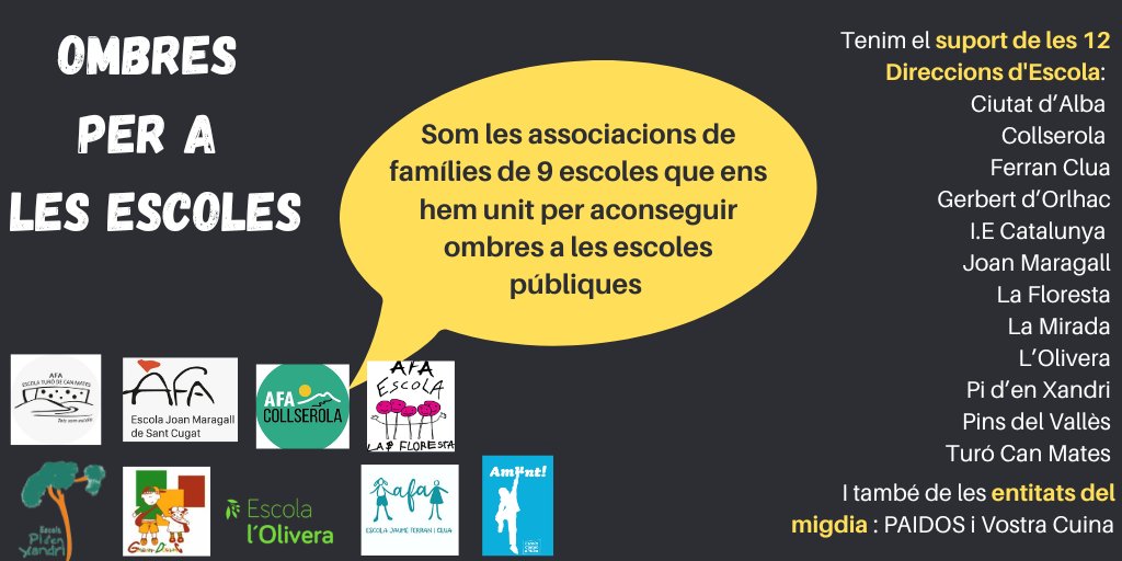 Ombres per a les Escoles Públiques Sant Cugat (@ombresescoles) on Twitter photo 