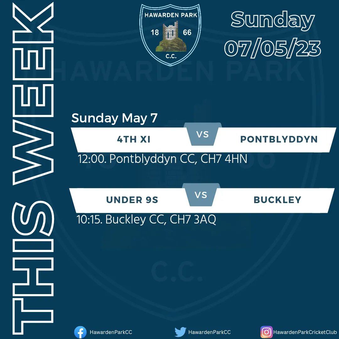 This weekend's fixtures. Only the one home game this week as the 1s play Bethesda. 2s, 3s, 4s, and U9s are all away. #UpTheSauce