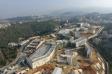 Aerial shot of the new embassy compound