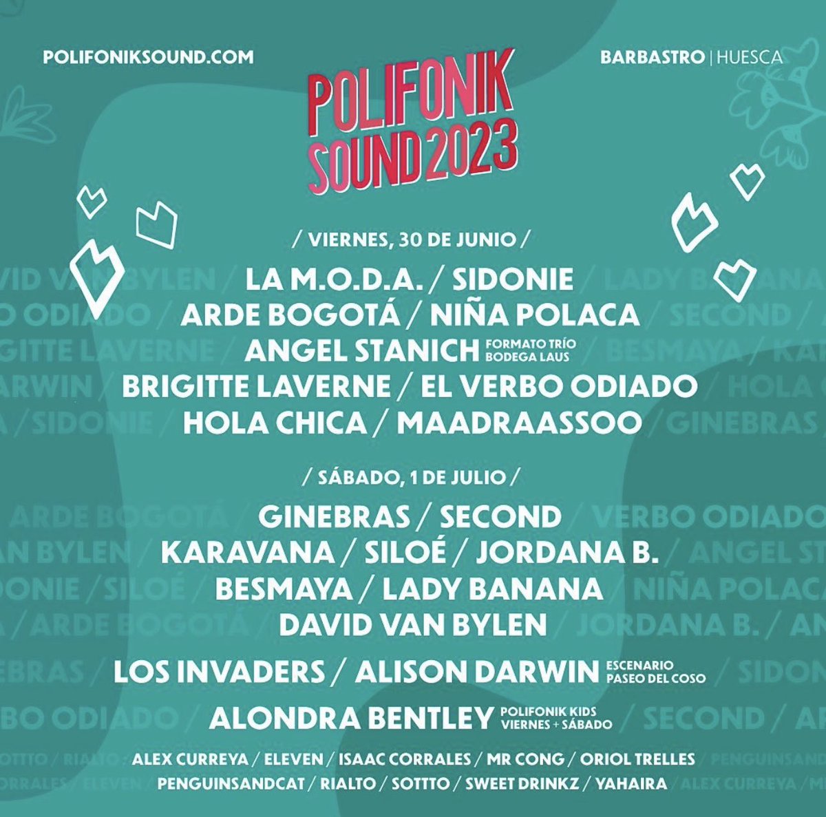 Alguien ha dicho Polifonik Sound?!?!?!

Aquí os compartimos el cartelazo del festival que tendrá lugar en Barbastro. ¡Mamma mía que pintaza! 😈

#elfantasma #polifoniksound #barbastro #aragon