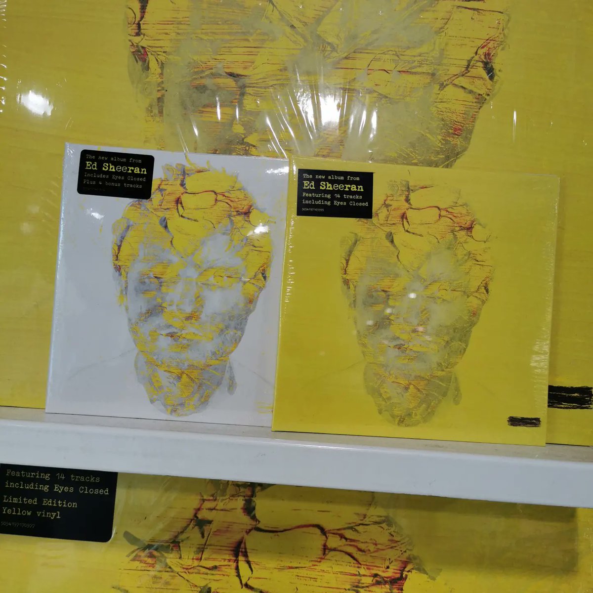 hmvBirmingham's tweet photo. 🔥 Out Now! 🔥

The brand new Ed Sheeran album, #Subract is here! pop down to your store today for #NewMusicFriday and grab a copy on Yellow vinyl, White vinyl or grab the deluxe CD with 4 bonus tracks! 😯💯

#newmusic #newrelease #hmv #hmvbirmingham @edsheeran #edsheeran https://t.co/zpYfXUM1oJ