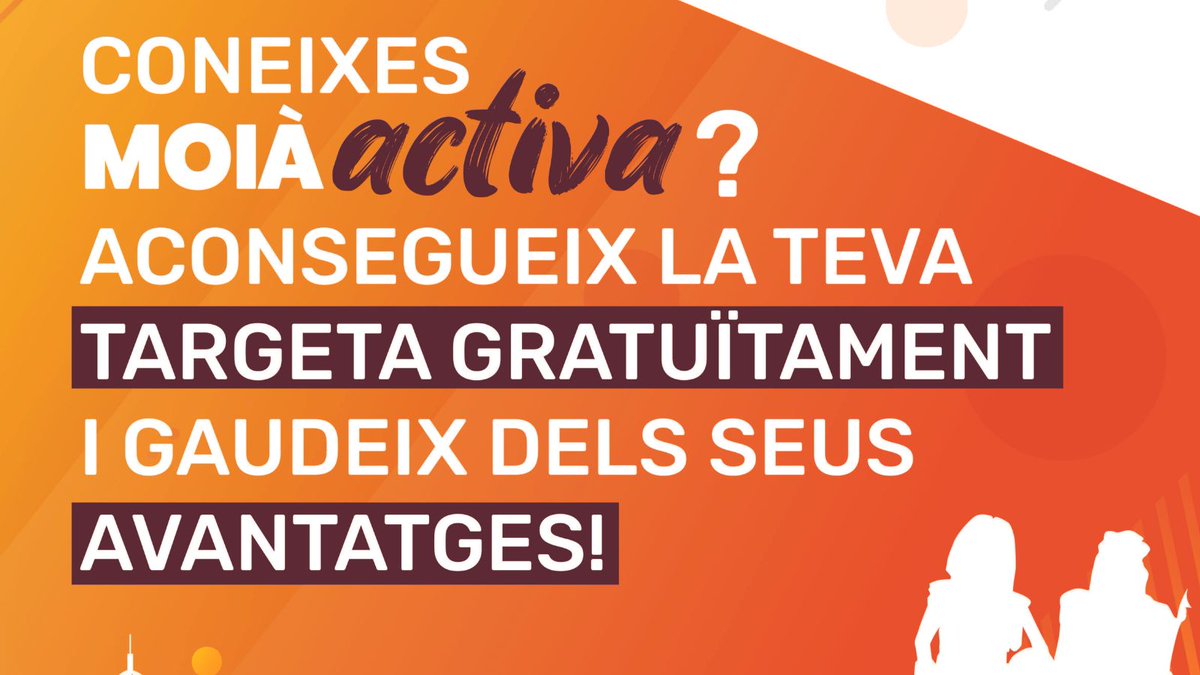 AbicMoia's tweet photo. Encara no tens la targeta de Moià Activa? Aconsegueix-la i gaudeix dels seus avantages!
#moiaactiva #comerçdeproximitat #comerçlocal https://t.co/BaZROd0cD4