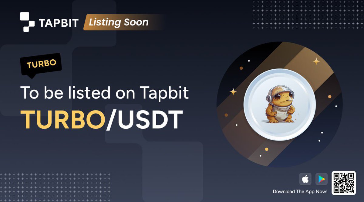 TapbitTurkish's tweet photo. 📢🎉Tapbit’te artık, #TURBO/USDT İşlem Çifti de yer alacak! @TurboToadToken🐸
⏰ 5 Mayıs 08:30'da (UTC) itibari ile para yatırma ve çekme işlemleri artık aktif!
🐸#TURBO/USDT Spot ticareti ise 5 Mayıs 09:00'da (UTC) açılacak
✍️Detay: https://t.co/36rM1NFEuy…
#Tapbitlisting https://t.co/wIeLFFDBNy